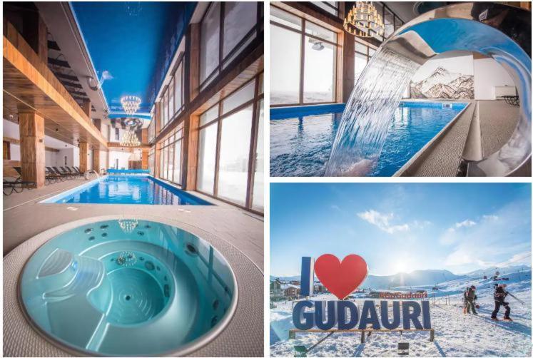 Ferienwohnung Crystal Deluxe, Four Seasons F2, New Gudauri Exterior foto